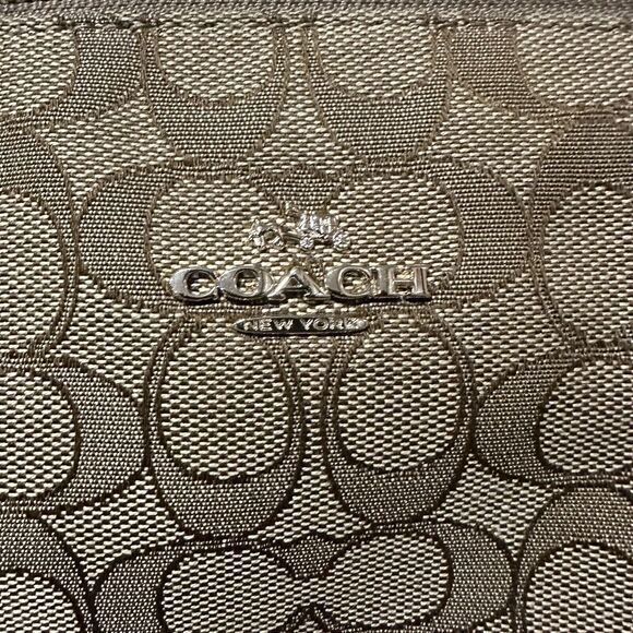 Coach Signature Leather Handbag Shoulder  Bag Purse - Picture 3 of 10